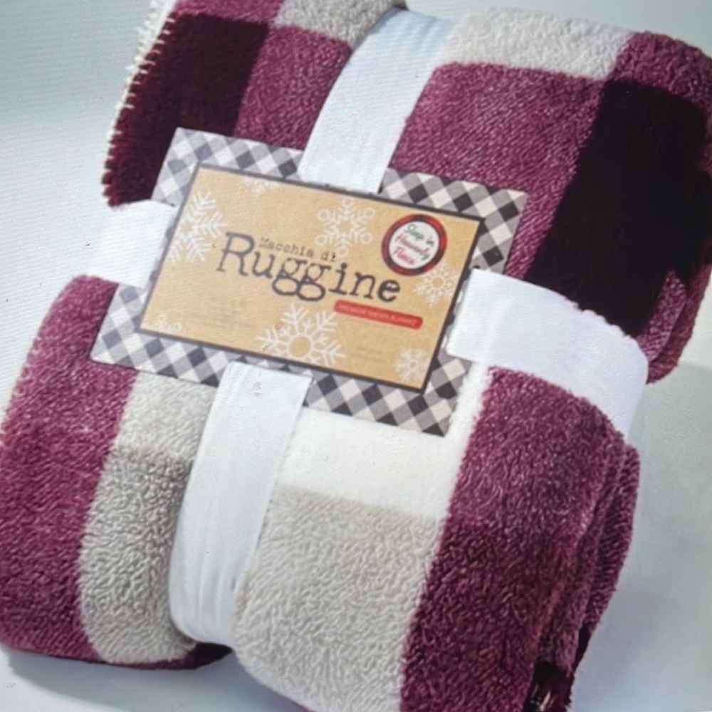 SOLD 🆕Only one remaining! 🔥Ruggine luxury premium soft Sherpa throw blanket 🔥 - Picture 1 of 4